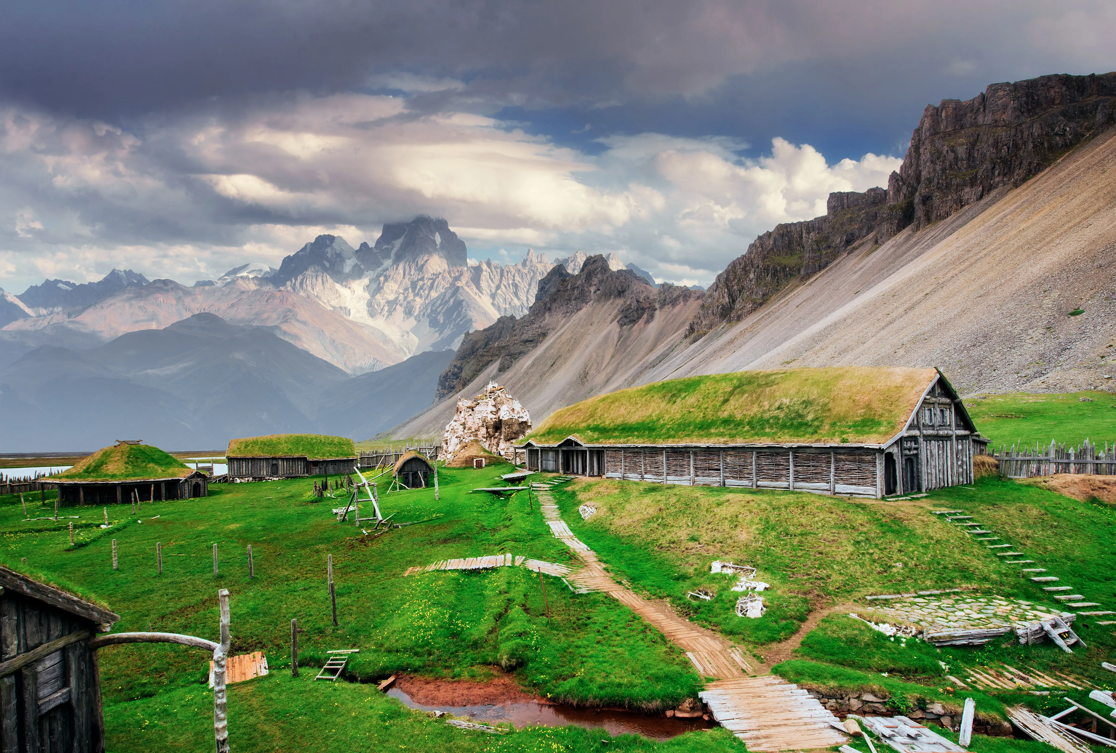 A viking village in Norway
